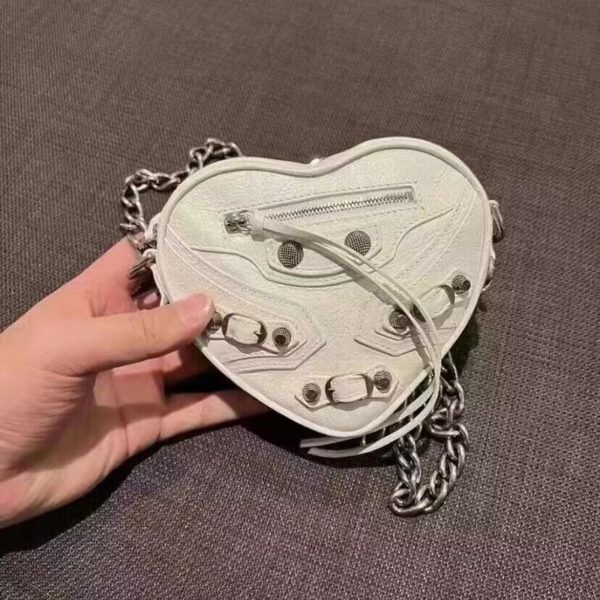 New Fashion Denim Bag Mini Love Crossbody Bag Rivet Chain Locomotive Bags Women Genuine Leather Shoulder Bag - Image 2