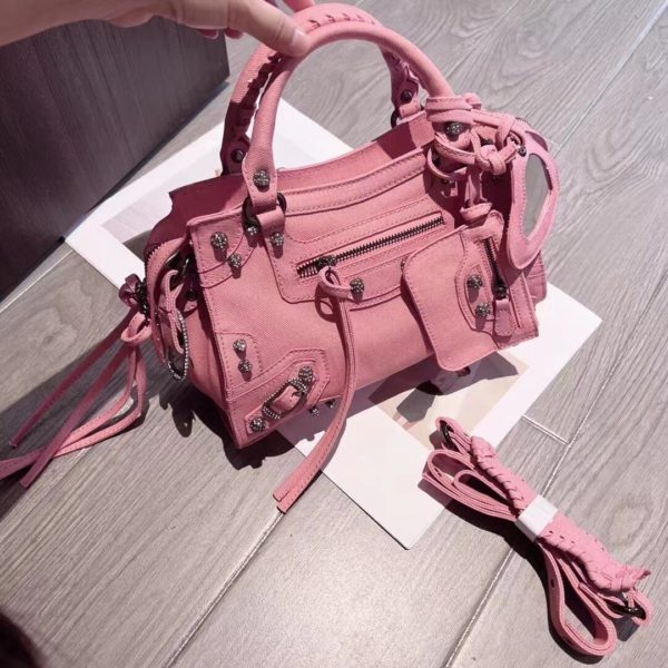 Casual Diamond Rivet Denim Crossbody Bag Laptop Autunm And Winter Fashion Jean Tote Bag EW70880 - Image 3