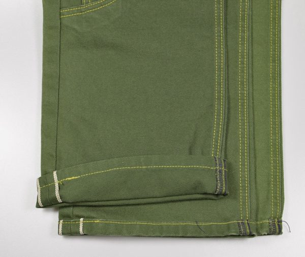 11 oz Green Selvedge Denim Fabric Wholesale Premium Jeans Cloth Manufacturers Denim Material Supplier W181318