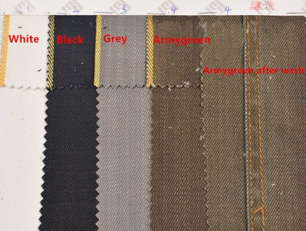 12.5oz Grey Selvedge Jeans Cloth Wholesale Premium Denim Fabric Manufacturers W281424 - Image 2