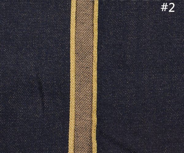 13 4 oz Gold Silver Self Edge Raw Denim Jeans Cloth Manufacturers Colored Cotton Premium Selvedge 1