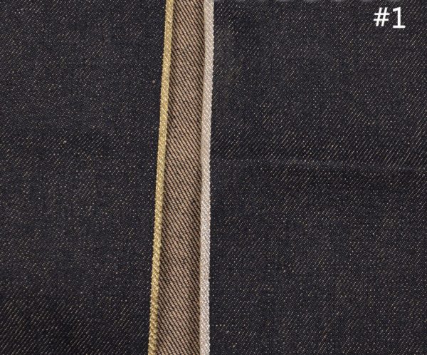 13.4 oz Gold Silver Self Edge Raw Denim Jeans Cloth Manufacturers Colored Cotton Premium Selvedge Denim Fabric W28682 - Image 6