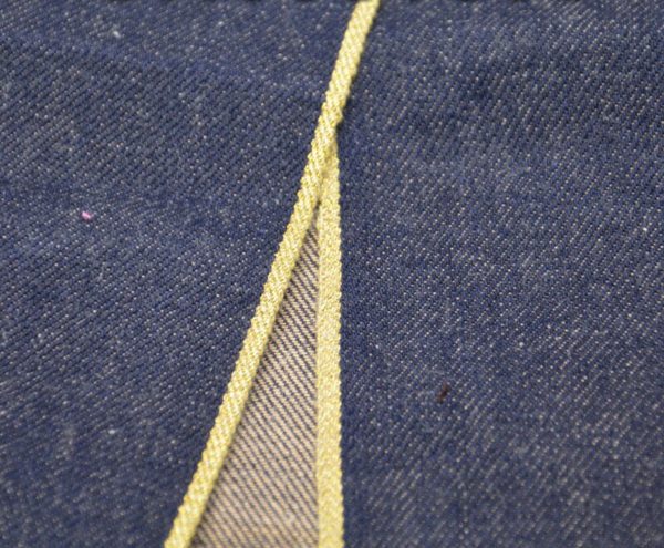 13 4 oz Unsanforized Selvage Raw Denim Hairy Texture Gold Selvedge Denim Material W281820D