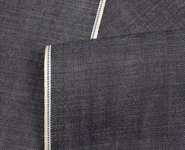 14 5 oz Sanforized Raw Selvedge Denim Fabric Clear Blue Selvedge Jeans Cloth Manufacturers W38743 1