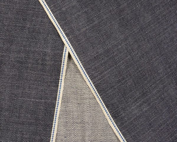 14 5 oz Sanforized Raw Selvedge Denim Fabric Clear Blue Selvedge Jeans Cloth Manufacturers W38743 2