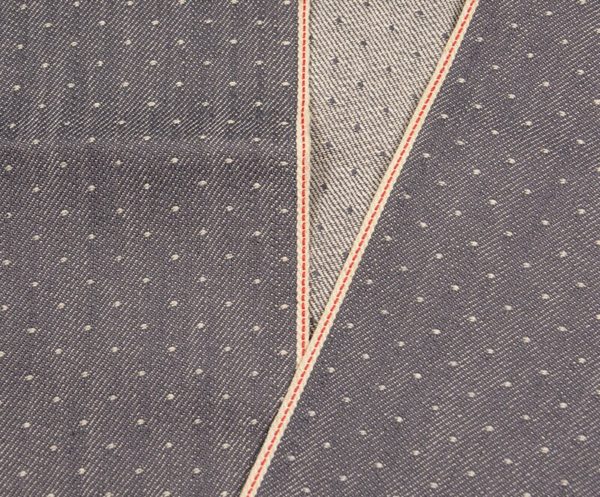 10 oz Grey Selvedge Denim Jacquard Fabric Jean Coat Jacket Cloth By The Yard W183513DY - Image 2