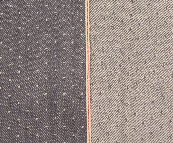 10 oz Grey Selvedge Denim Jacquard Fabric Jean Coat Jacket Cloth By The Yard W183513DY - Image 3