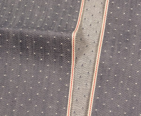 10 oz Grey Selvedge Denim Jacquard Fabric Jean Coat Jacket Cloth By The Yard W183513DY