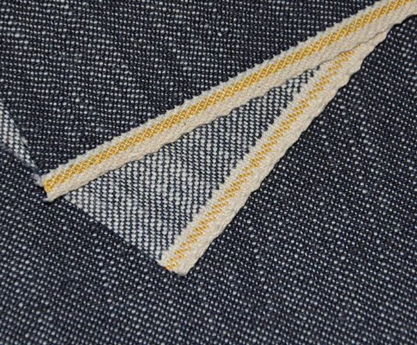 10 oz Luxury Gold Selvage Slim Fit Stretch Selvedge Denim Indigo Jeans Fabric Suppliers W181317