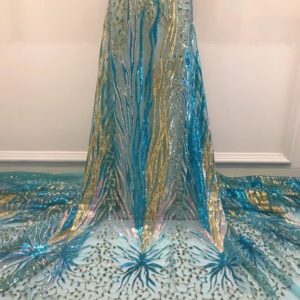 5yars Lot Luxury Sequin Lace Cloth Star Spots Evening Dress Fabric Gold Lace Embroidery Fabric For Wedding Dresses