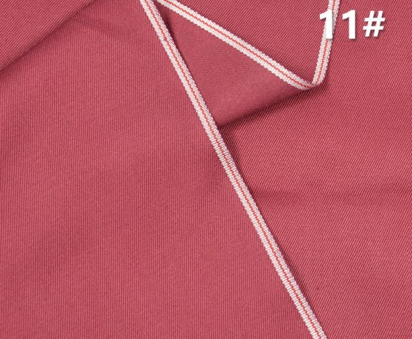 8.9 oz Colorful Stretch Selvedge Denim Wholesale Self Edge Denim Shorts Shirts Skirt Dress Fabric W184116