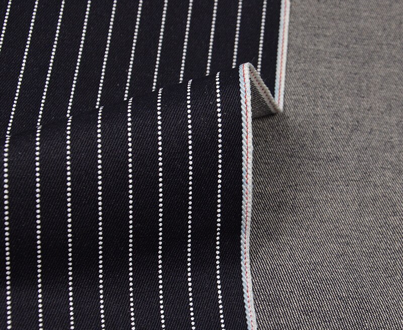 9.2 Oz Striped Denim Fabric By The Yard Wabash Selvedge Denim Jean ...