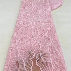 Luxury Emboridery Lace Material 5 Yards Lot 2023 High Quality French Nigerian Sequins Fabric Wedding Party Dress Curtain Cloth