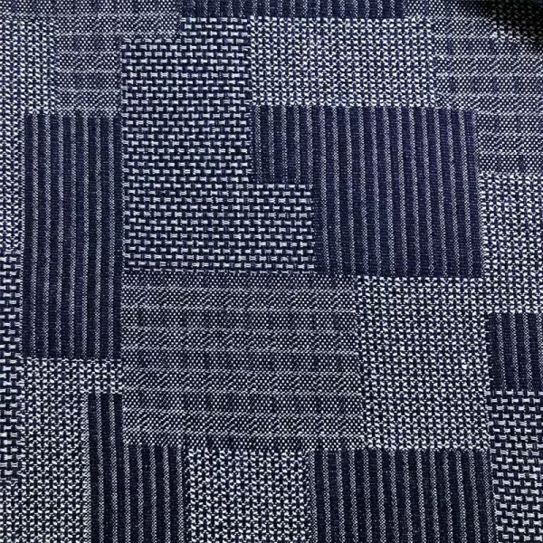 10oz Jacquard Jeans Fabric Wholesale Cotton Tridimensional Figured Cloth Washed Blue Denim Shirting Textile Free Shipping - Image 4