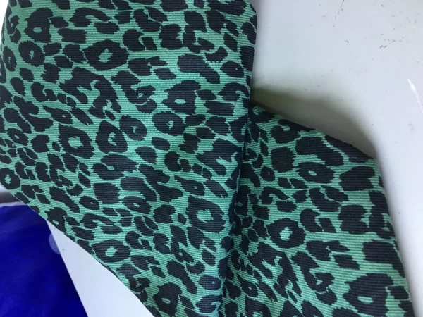 10oz Leopard Print Washed Denim Fabric Soft Jean Jacket Pants Dresses Watches Hats Upholstery Cloth Wholesale W917 - Image 6