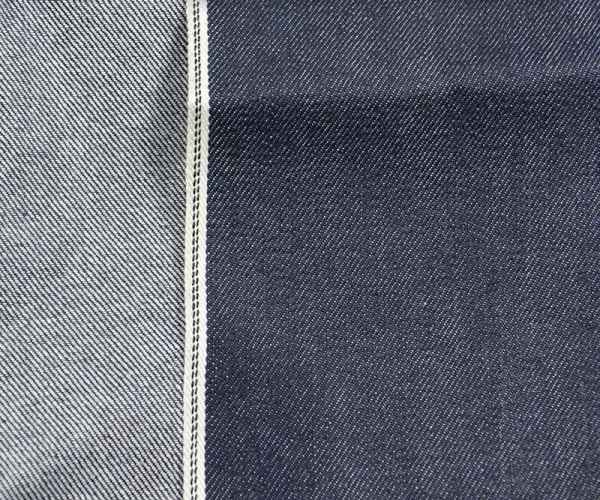 11 5oz Slub White And Black Selvedge Denim Fabric Premium Selvage Jeans Fabric Suppliers Wholesale By