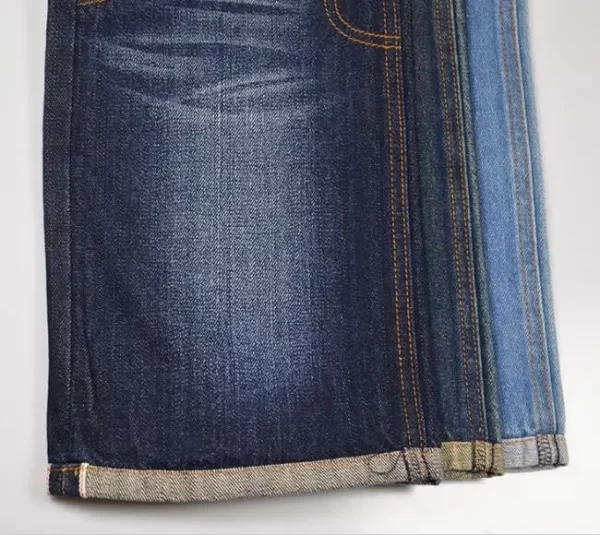 11oz Spring Summer Blue Selvedge Denim Fabric Slubby Slubby Selvage Jean Material Cotton Trousers Fashion Denim Cloth W183115 - Image 4