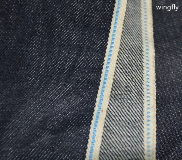 12.3oz Dark Blue Selvedge Denim Fabric eWingFly Wholesale Premium Selvage Vintage Jeans Cloth Manufacturers Free Shipping W284923 - Image 3