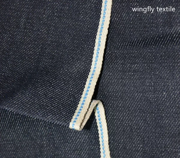 12 3oz Dark Blue Selvedge Denim Fabric WingFly Wholesale Premium Selvage Vintage Jeans Cloth Manufacturers Free