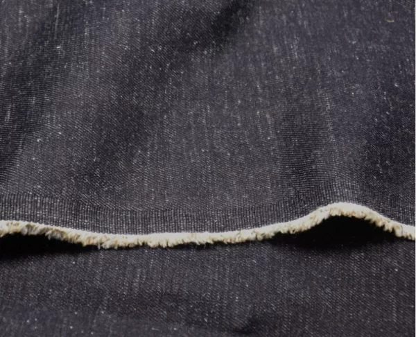 12 Oz Cotton Hemp Jeans Cowboy Cloth Material Blue Raw Denim Fabric For Dyeing Men Women 1