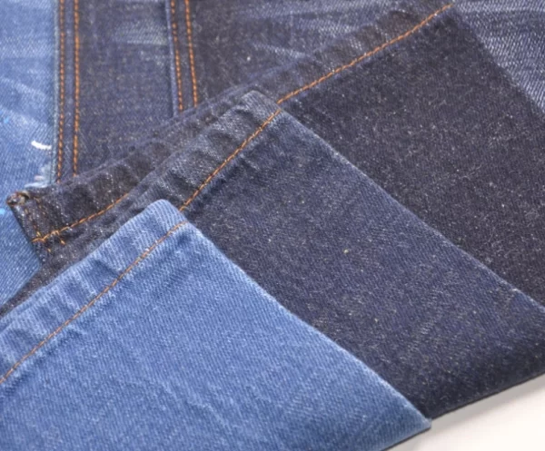 12 Oz Cotton Hemp Jeans Cowboy Cloth Material Blue Raw Denim Fabric For Dyeing Men Women 3