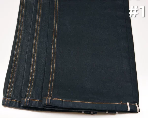 13.5oz Right Twill Jet Black Raw Selvedge Jeans Cloth Manufacturers OEM Premium Selvage Denim Textile Suppliers Free ShipW285427 - Image 7