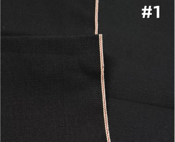 13.5oz Right Twill Jet Black Raw Selvedge Jeans Cloth Manufacturers OEM Premium Selvage Denim Textile Suppliers Free ShipW285427