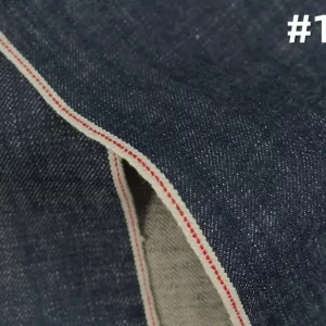 13 Oz Jeans Right Twill Dry Selvage Denim Fabric Horizontal Vertical Slubby Selvedge Denim Jeans Cloth Material SuppliersW287525