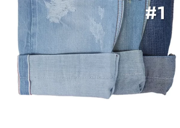 13 Oz Selvage Denim Jeans Rope Dye Fabric Horizontal Vertical Slubby Selvedge Denim Textile Jean Jacket Cloth Material W287524 - Image 3