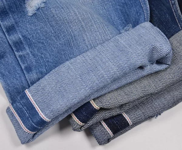 13 Oz Selvedge Denim Fabric Cotton Vintage Navy Selvage Denim Textile Vertical Slub Raw Denim Cloth Material Wholesale W287121 - Image 2