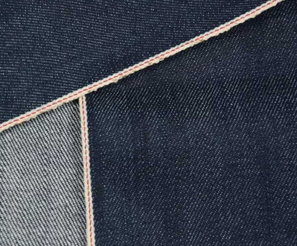 13 Oz Selvedge Denim Fabric Cotton Vintage Navy Selvage Denim Textile Vertical Slub Raw Denim Cloth