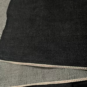 13 oz Selvage Stretch Jeans Cloth Material Wholesale Deep Indigo Selvedge Cotton Spandex Denim Fabric For Upholstery Bags