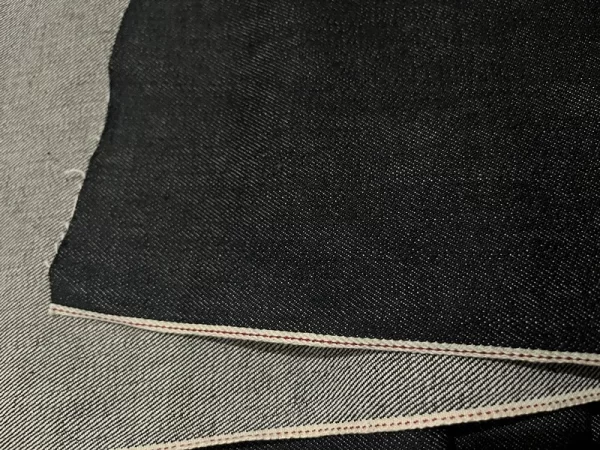 13 oz Selvage Stretch Jeans Cloth Material Wholesale Deep Indigo Selvedge Cotton Spandex Denim Fabric For