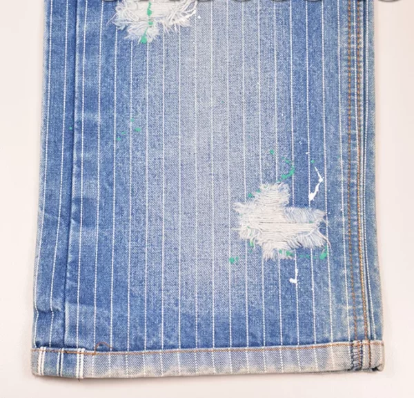 13oz Blue And White Striped Denim Fabric Best Selvedge Jeans Denim Textile Manufacturers W83423 - Image 3