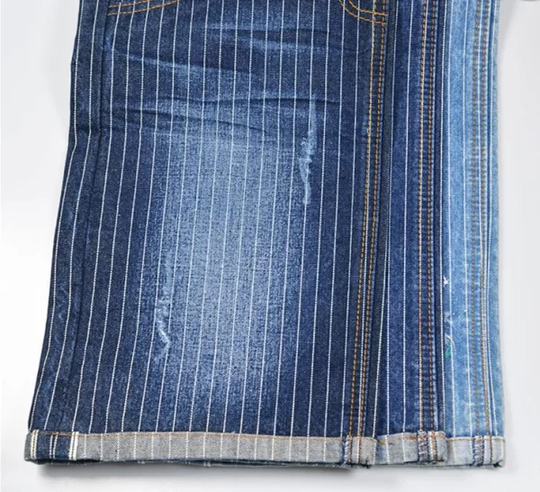 13oz Blue And White Striped Denim Fabric Best Selvedge Jeans Denim Textile Manufacturers W83423 - Image 4