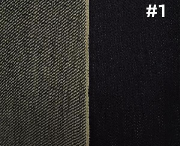 13oz Gold Selvedge Denim Fabric 34 Inches High-end Jeans Jacket Gold Weft Yarns Backside Wholesale Selvage Denim Fabric W287228 - Image 2