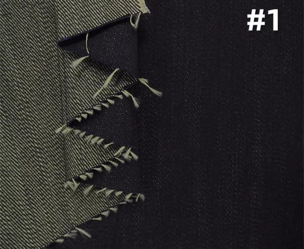 13oz Gold Selvedge Denim Fabric 34 Inches High-end Jeans Jacket Gold Weft Yarns Backside Wholesale Selvage Denim Fabric W287228
