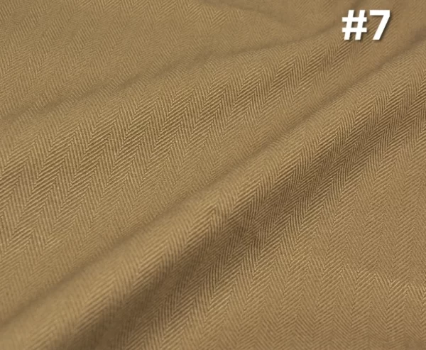 11 2oz Premium Armygreen Dyed Fabric 380gsm Khaki Heringbone Pants Dress Coat Cloth Supplier W1302193 4