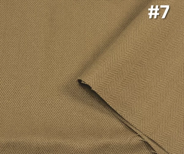 11 2oz Premium Armygreen Dyed Fabric 380gsm Khaki Heringbone Pants Dress Coat Cloth Supplier W1302193