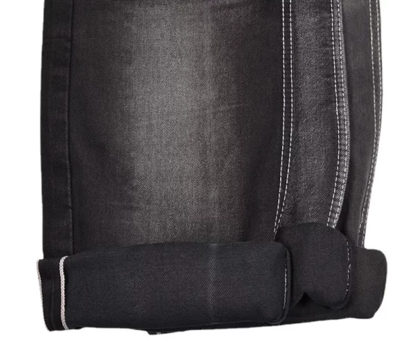 12 oz Black Stretch Selvedge Denim Fabric Wholesale Summer Selvedge Denim Material Suppliers W284526 - Image 3
