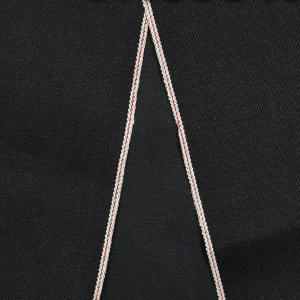12 oz Black Stretch Selvedge Denim Fabric Wholesale Summer Selvedge Denim Material Suppliers W284526