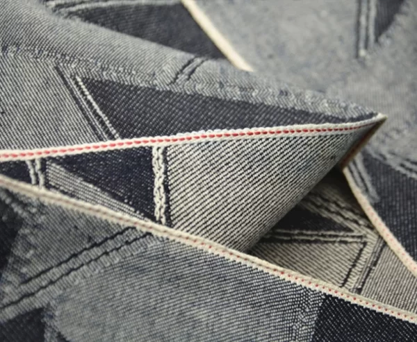 12.4oz Cotton Slub Selvedge Jacquard Denim Fabric Suppliers Upholstery Shoes Selvage Denim Textile Manufacturers W283525DY - Image 2