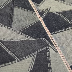 12.4oz Cotton Slub Selvedge Jacquard Denim Fabric Suppliers Upholstery Shoes Selvage Denim Textile Manufacturers W283525DY