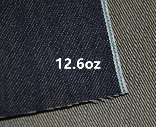 12.6oz Polyester Cotton Old Navy Selvedge Jeans Fabric Suppliers Warp Slub Dry True Selvage Denim Textile Manufacturers W282220 - Image 4