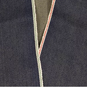 12.6oz Polyester Cotton Old Navy Selvedge Jeans Fabric Suppliers Warp Slub Dry True Selvage Denim Textile Manufacturers W282220