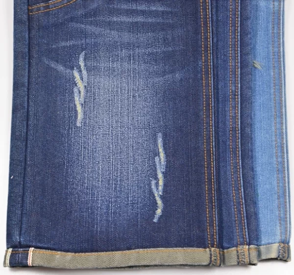 12.6oz Polyester Cotton Old Navy Selvedge Jeans Fabric Suppliers Warp Slub Dry True Selvage Denim Textile Manufacturers W282220 - Image 5