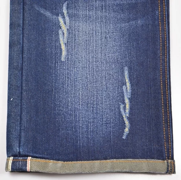 12.6oz Polyester Cotton Old Navy Selvedge Jeans Fabric Suppliers Warp Slub Dry True Selvage Denim Textile Manufacturers W282220 - Image 6