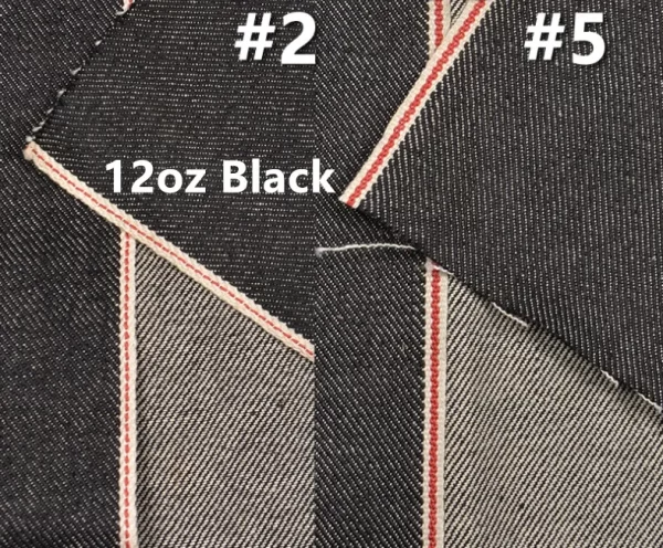 12oz Selvage Black Raw Denim Material Suppliers Premium Black Selvedge Jeans Fabric Manufacturers W28752 3