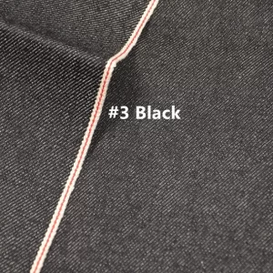 14 5oz Rope Dye Black Selvedge Denim Jeans Fabric Manufacturers Selvage Indigo Denim Jacket Textile Free