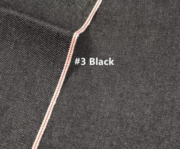 14.5oz Rope Dye Black Selvedge Denim Jeans Fabric Manufacturers Selvage Indigo Denim Jacket Textile Free Shipping W382532